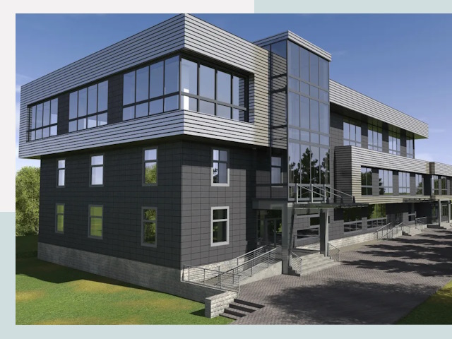 Административные здания в Новокуйбышевске