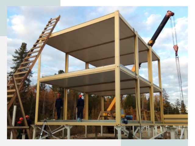 Строительство модульных здания Новокуйбышевск