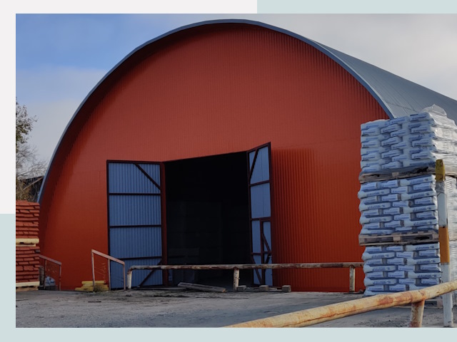 Полукруглые ангары по цене от 615 руб. в Новокуйбышевск