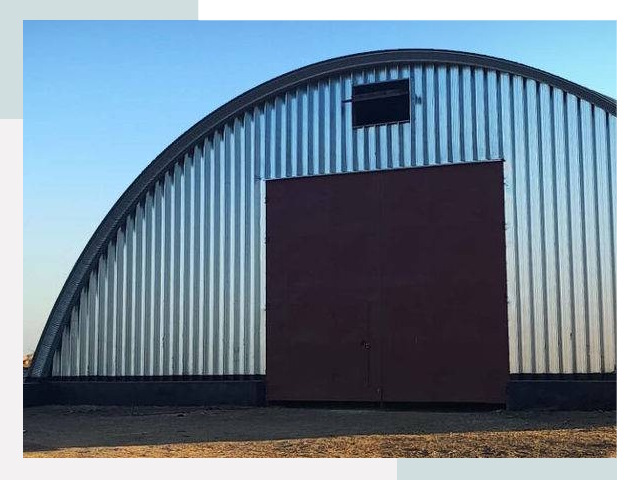 Бескаркасные ангары в Новокуйбышевске