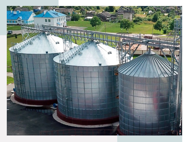 Металлические силосы в Новокуйбышевске