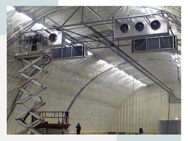 Оснащение ангаров в Новокуйбышевске