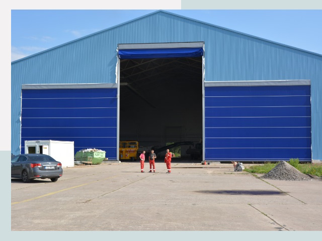 Ангарные ворота в Новокуйбышевск от СтальСтрой-Нвб по цене 615 руб.