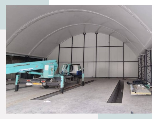 Внутреннее оснащение ангаров в Новокуйбышевске