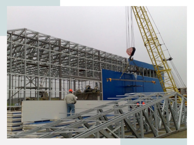 Монтаж ангаров в Новокуйбышевске